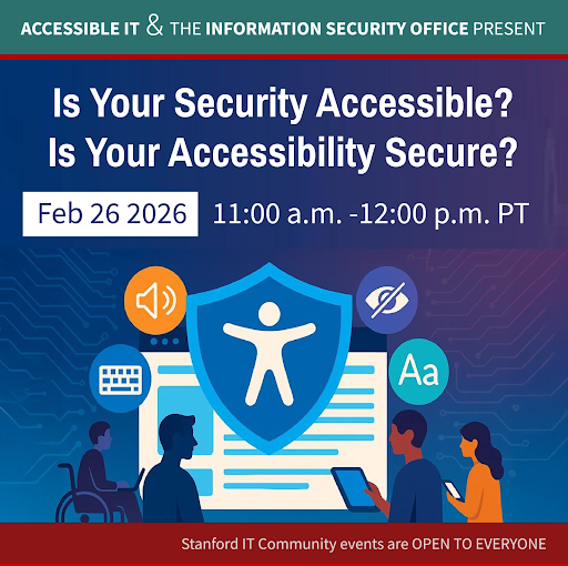Accessible IT and ISO event graphic