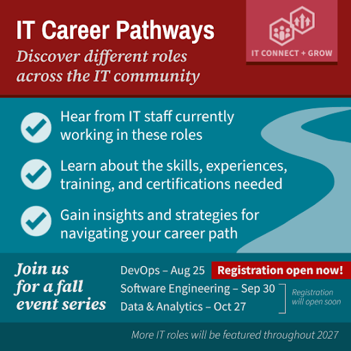 Graphic for IT Career Pathways: Explore Roles in DevOps event