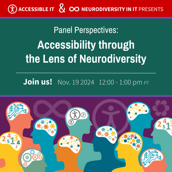 Accessible IT and Neurodiversity in IT event AD