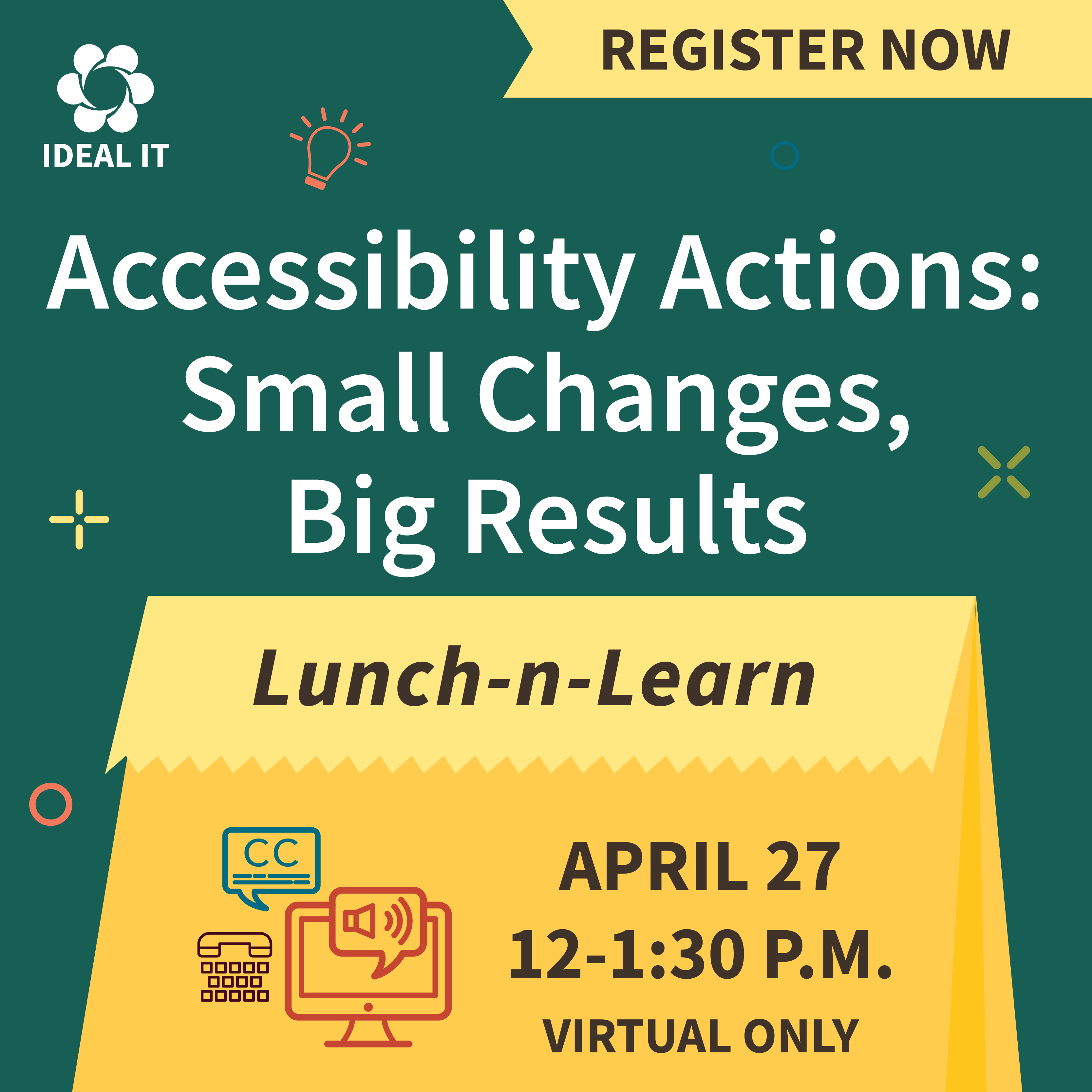 Accessibility lunch and learn ad