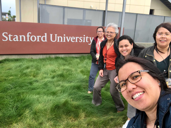 Maria and colleagues at Stanford University