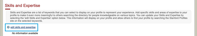 edit skills and expertise